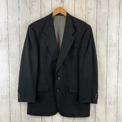 Blazer De Colección Givenchy Monsieur Gris Muesca Solapa 2 Botones Un Solo Pecho Talla 42R Foto 1 de 4