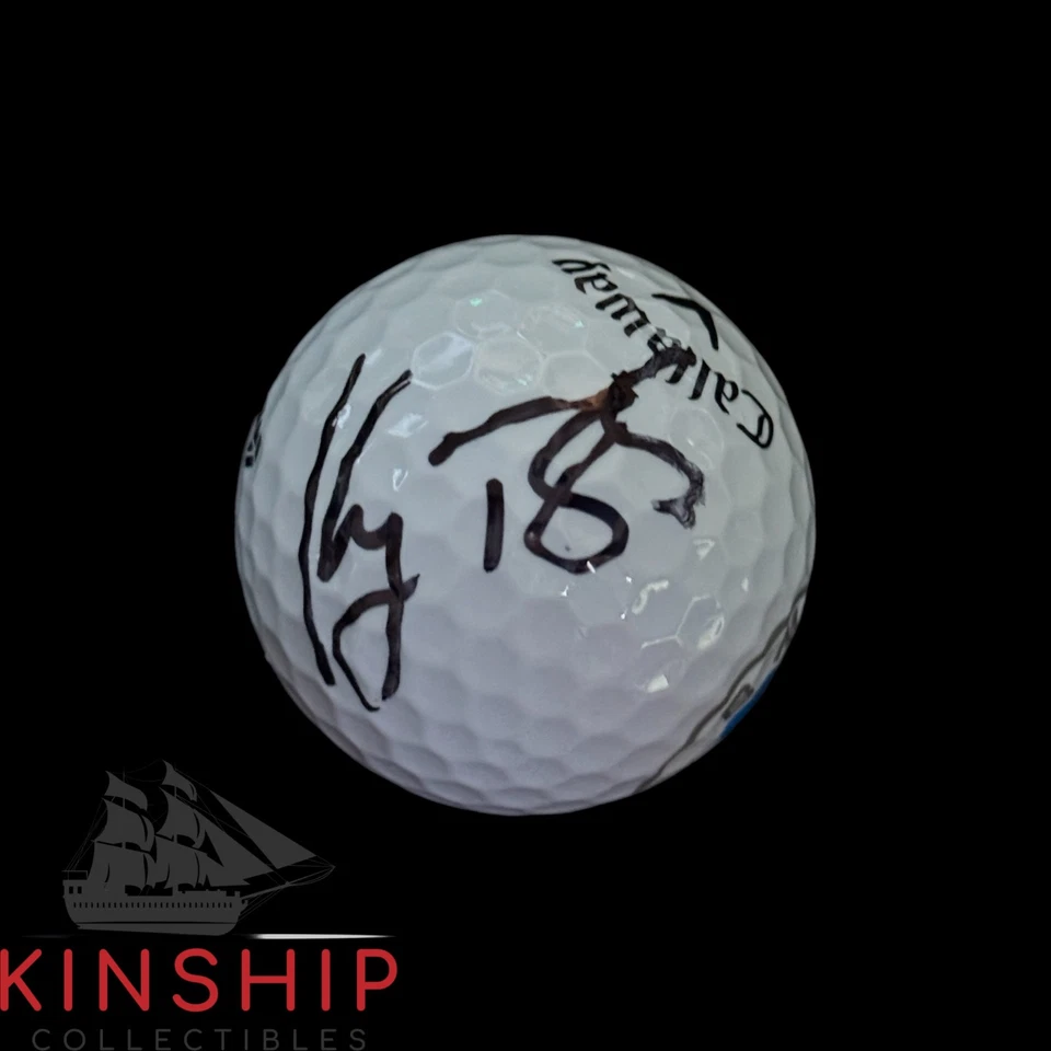 Pelota de golf firmada por Keegan Bradley con logotipo de campeonato BMW certificado de autenticidad JSA Ryder Cup A3994 Foto 1 de 1