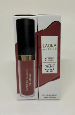LOT OF 2 LAURA GELLER Modern Classic Matte Lip Mousse Velvet RICH ROSE .08 NWB - Image 1 of 4