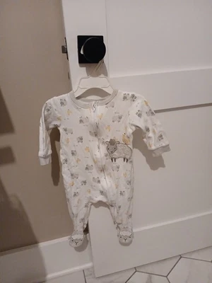 Koalababy Footed Long Sleeved 100% Cotton 6-9 Months Baby Outfit Lamb And Chick - Image 1 of 4