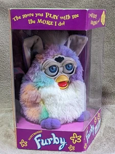 New in Box 1999 Furby 70-800 Tye-Dye White C276A1969B Blue Eyes Tiger Electronic - Picture 1 of 5