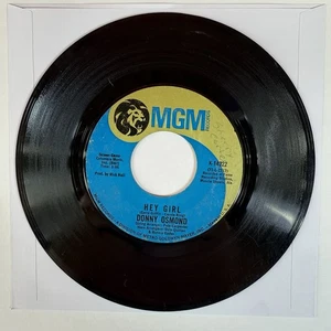 Donny Osmond - Hey Girl / I Knew You When 7" 45 rpm Vinyl Single MGM Records - Foto 1 di 4