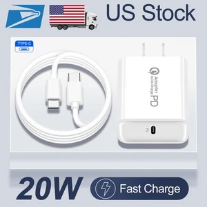 20W USB-C Super Fast Charger & Cable For Samsung Galaxy S24 S25 Ultra 5G Phone - Picture 1 of 19