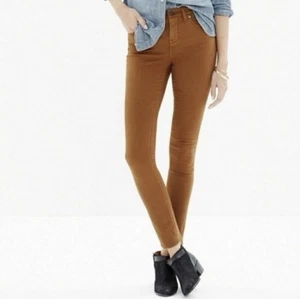 Madewell 9" High Rise Skinny Pant Jeans 31 Stretch Burnished Cedar Brown Khaki - Bild 1 von 11