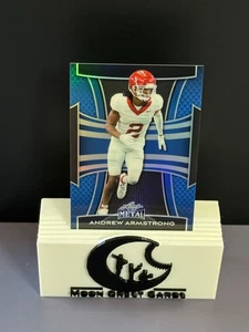 Andrew Armstrong (RC | #/49 Blue Prismatic) -- 2025 Leaf Metal #4 Arkansas Miami - Foto 1 di 2