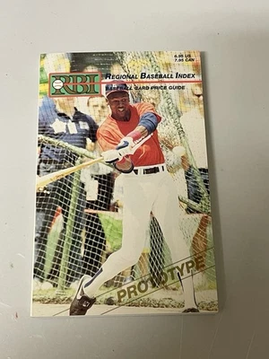 Prototipo de tarjeta guía de precios índice regional de béisbol 1991 RBI (Michael Jordan) cantidad Foto 1 de 4