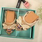 Ballet Flats Rhinestone Wedding Shoes Foldable Sparkly Comfort Slip on Loafers