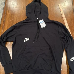 Nike Giannis Greek Freak Pullover Hoodie Men Sz M Black DQ5649-010 NWT Oversized - Picture 1 of 14