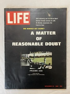 Life Magazine November 25 1966 A Matter of Reasonable Doubt JFK Assassin VTG Ads - Picture 1 of 12