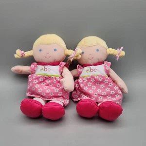 2 Babies R Us Baby Doll Plush ABC Song 10" Pink (Only 1 Works) Soft Body Blonde - Picture 1 of 9