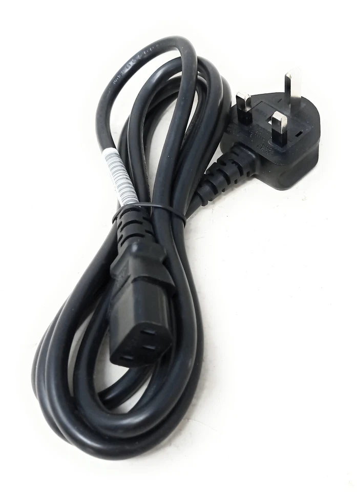 3x Universelles Netzkabel PC/Netzteile 3 Pol Englischer Stecker - Bild 1 von 2