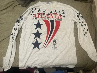 Camisa De Colección 1996 Juegos Olímpicos de Verano Atlanta Manga Larga Talla XL Nueva Con Etiqueta Foto 1 de 4