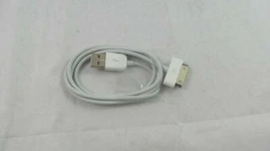 Apple 30-pin Cable/Dock Connector USB 2.0 for iPod/iPhone White (MA591LL/B) - Picture 1 of 2