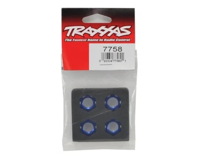 Traxxas TRA7758 Sledge/X-Maxx/E-Revo VXL 17mm Splined Wheel Nut (Blue) (4) - Image 1 of 2