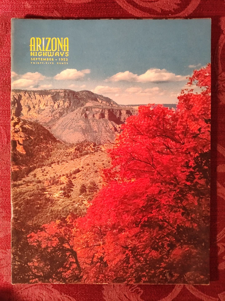 Rare ARIZONA HIGHWAYS Magazine September 1953 Autumn Battleship Santa Cruz Foto 1 de 2