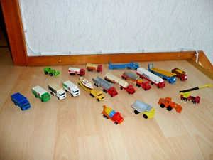 Konvolut Majorette LKW Saviem, Magirus, Mercedes, Kran, Renault, Scania 18 Stück - Bild 1 von 23