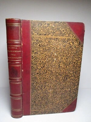 French Antique 1846 Book Language Study Langue de MOLIERE & 17thC Writers Didot - Image 1 of 4