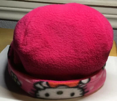 REVERSIBLE FLEECE HELLO KITTY HANDMADE ADULT BEANIE  - Image 1 of 4