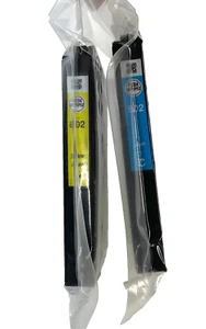 Genuine EPSON T802 Cyan & Yellow Standard Ink Cartridges WF-4720/4730/4734/4740 - Picture 1 of 6