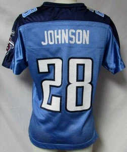 Reebok Tennessee Titans #28 Johnson Women's Size Large Jersey A1 6013 - Picture 1 of 6