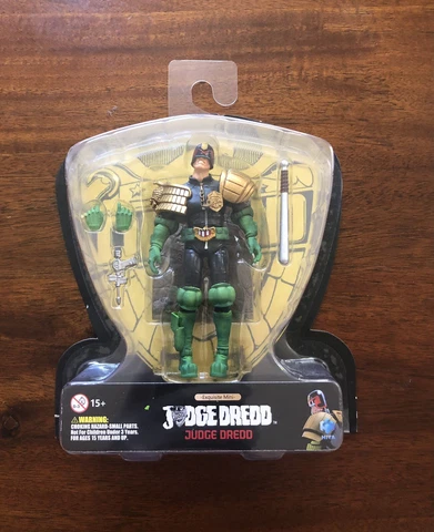 JUDGE DREDD 4.25" Action Figure (1:18 Scale), Hiya Toys, NEW Cover