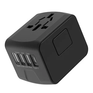 Internationaler Reiseadapter mit 3 USB Typ-C Netzteilen für schnelles Laden - Bild 1 von 10