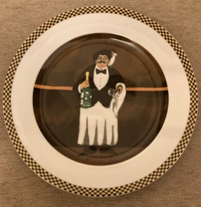 Guy Buffet, Waiter Suite 101/2” Dinner Plate MONSIEUR LUCIEN Germany-NEW! - Picture 1 of 4