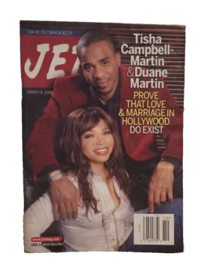 Jet Magazine March 6, 2006 Tisha Campbell Martin & Duane Martin Cover Vol. 109 9 - Image 1 of 3