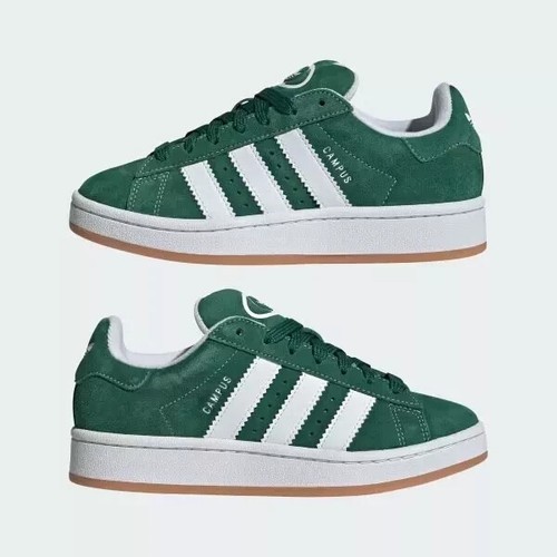 Adidas Campus 00s verde scuro bianco UK 5.5 EU 38.5 IH7492 nuove con scatola
