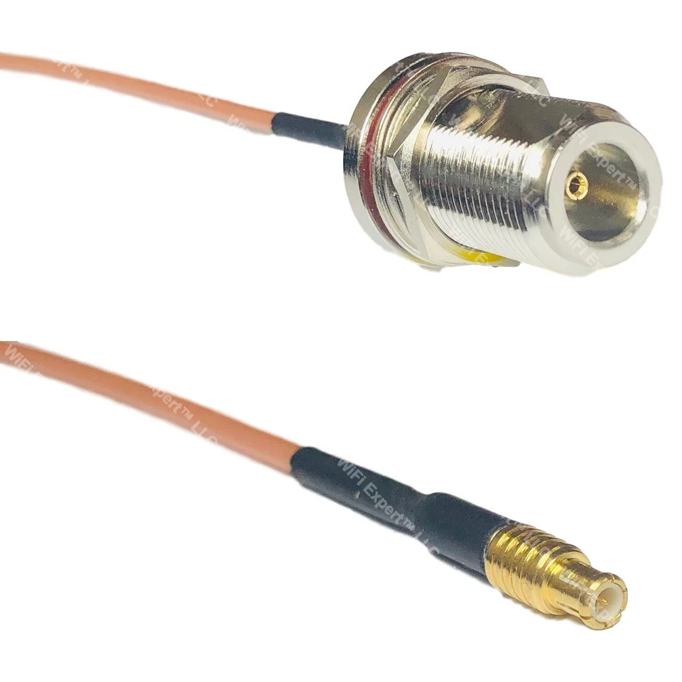 RG316 N FEMALE BULKHEAD to MCX MALE RF Cable Rapid-SHIP LOT - Image 1 of 1