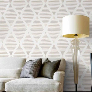 Light Brown Stripe Peel & Stick Wallpaper Self-Adhesive Film Contact Paper 14ft. - Picture 1 of 8