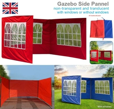 UK Outdoor Gazebo Replace Exchangeable Side Panel Wall Panels with Window - Image 1 of 4