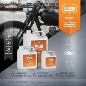 Rustore Rustoff Rust Remover Solution - 5 Litre (Non Corrosive / Non Toxic) - Picture 1 of 4