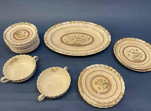 Copeland BUTTERCUP Plates Bowls Platter Spode Set of 20 Vintage Made In England - Picture 1 of 13