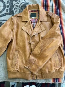 THANKSGIVING SALE !!! Gilded Age Leather Bomber Jacket - Distressed - Bild 1 von 7
