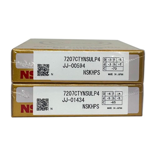 NSK Cuscinetti Cuscinetti Mandrino NSK 7014CTRDULP4Y - Super Precisione ABEC -7, Set Di Due, Made In Japan Cuscinetti Angolari NSK 7014 - Foto 2
