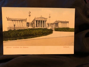 Antique Greek Postcard Athens Academy Of Sciences Never Used - Picture 1 of 3