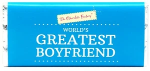 Fun Chocolate Bar For Boyfriend Worlds Greatest Boyfriend - Picture 1 of 8