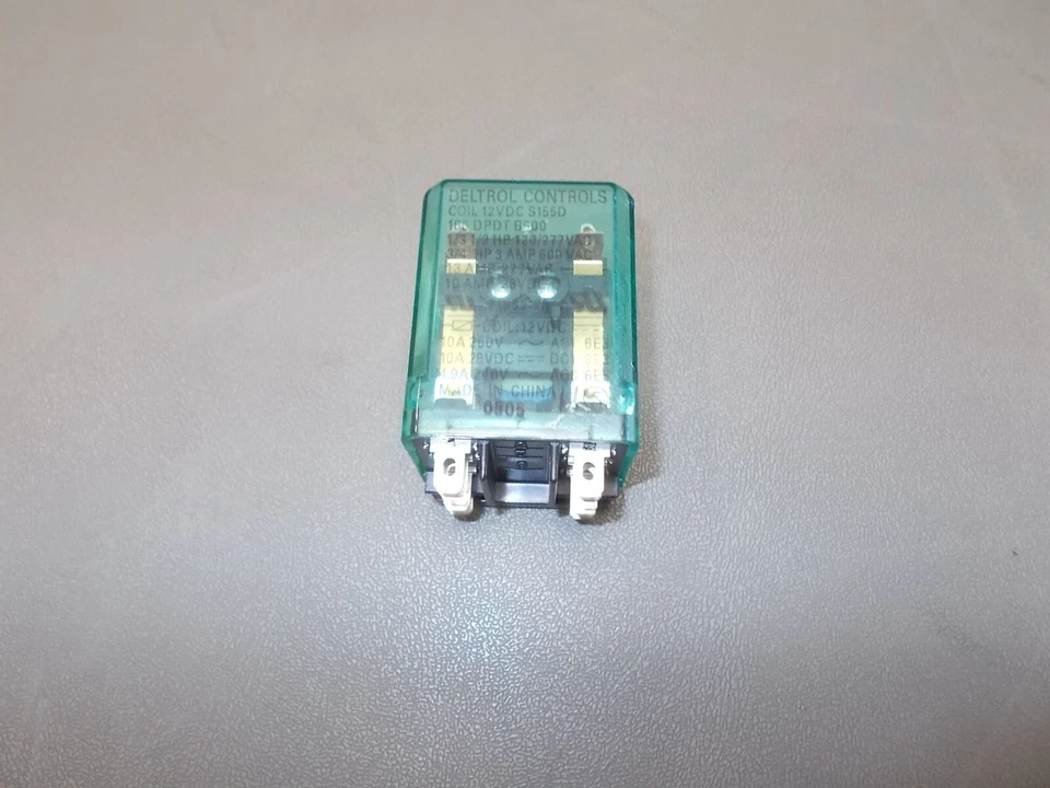 DELTROL CONTROLS 21632-70 RELAY COIL S155D 12 VDC TESTED - Image 1 of 1