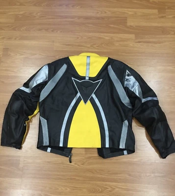 Dainese Motorcycle Jacket 56 Black Yellow Padded - Image 1 of 4