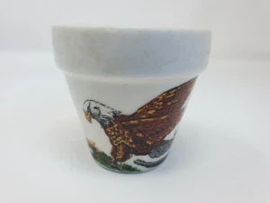 Vintage 1976 3" Bald Eagle Ceramic Mar-Lyn Planting Pot - Picture 1 of 4