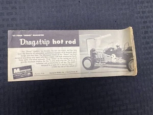 Monogram Dragstrip Hot Rod PC55 '32 Ford Roadster V-8 Instructions 1959 Original - Picture 1 of 2