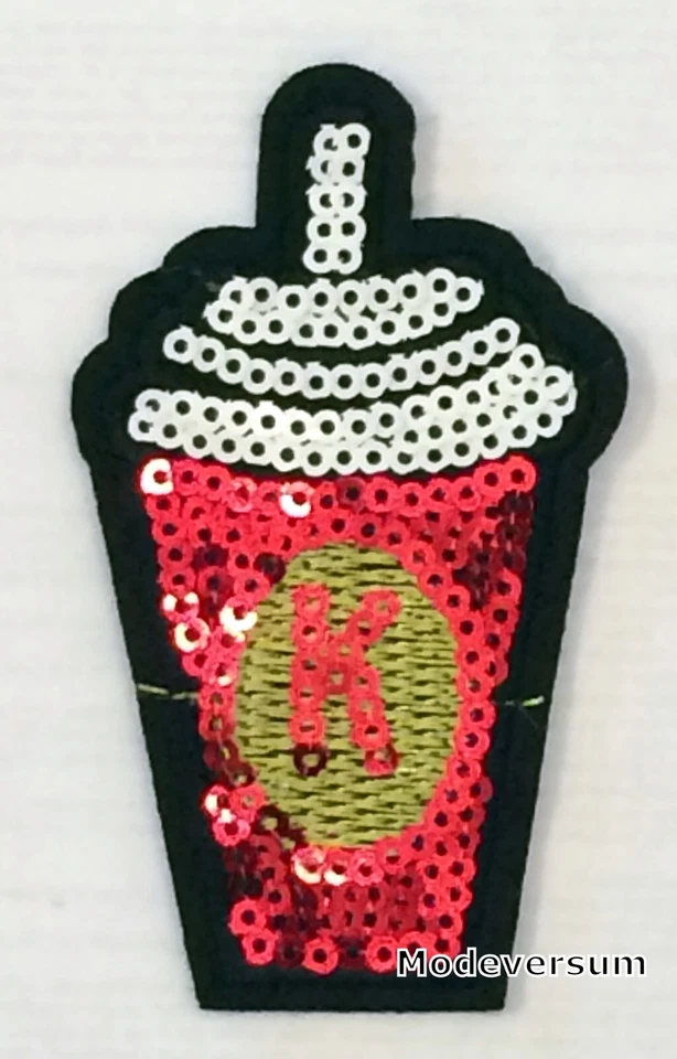 Bügelbild Aufbügler Aufnäher Patch Applikation Strass Paillette Sticker_Becher - Bild 1 von 1