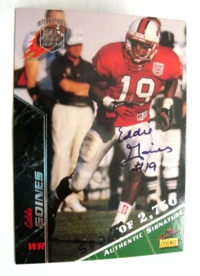 1995 Signature Rookies football EDDIE GOINES #32 /2750 autograph - Image 1 of 2