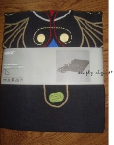 IKEA Birgit Throw Afghan Wool Embroidered Scandinavian Motif Blanket NEW - Picture 1 of 2