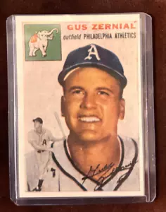 1954 Topps Sports Illustrated Paper Card Insert #2 Gus Zernial Phil Athletics - Picture 1 of 2
