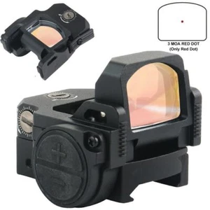 Mira telescópica de punto rojo de caza plegable óptica reflectante abatible riel de 20 mm y base GLOCK - Imagen 1 de 9