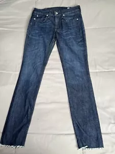 Rag & Bone Jeans Women Size 27 Ankle Skinny Blue Stretch New With Tags Tiny Hole - Picture 1 of 11