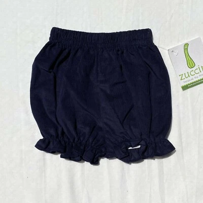 NWT ZUCCINI Girl's Basic Navy Blue Bloomer Shorts Diaper Cover  3 months - Image 1 of 4