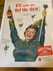 Vintage 1952 R.C. Cola Drum Majorette ad - Picture 1 of 1